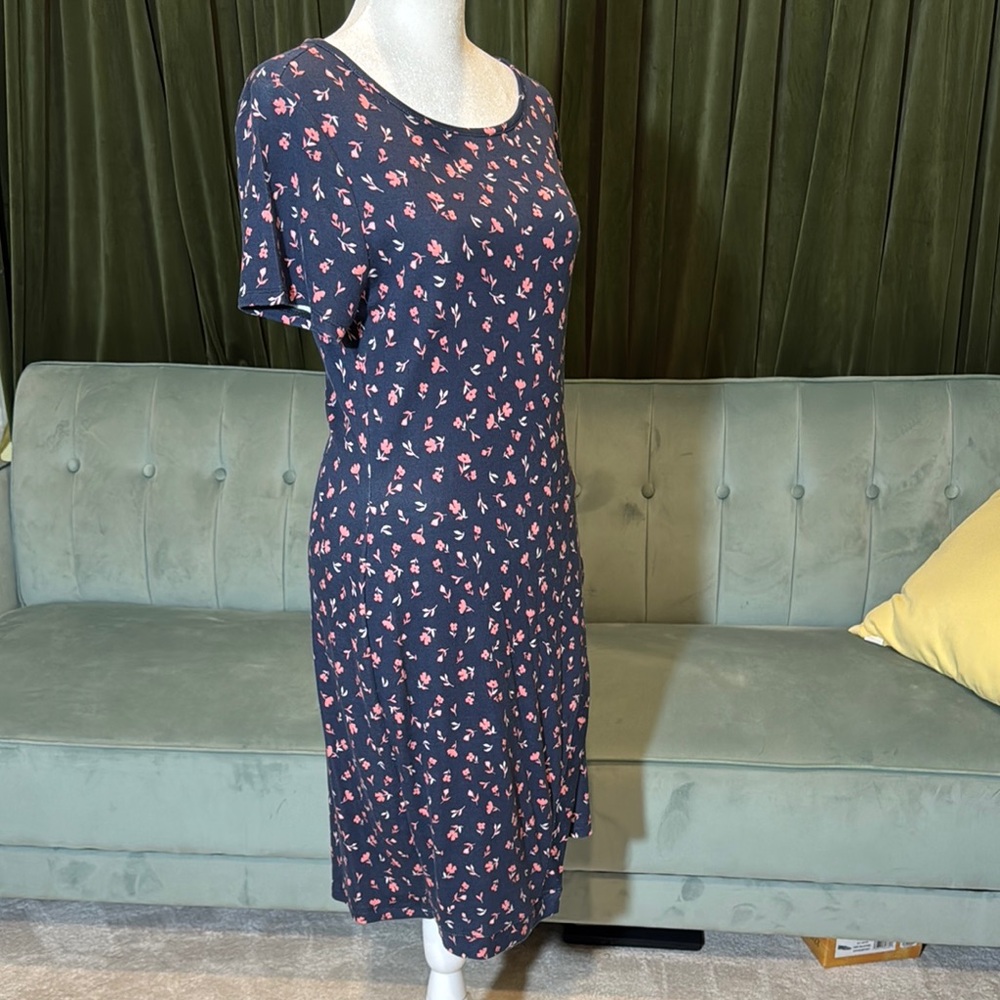 41 Hawthorn Blue and White Sheath Midi Dress NWT - Picture 3 of 5